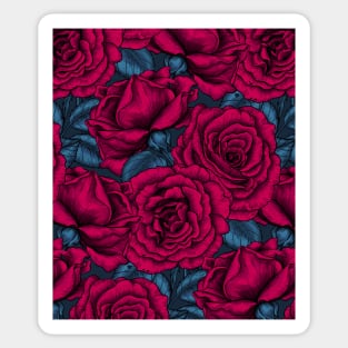 Night roses Sticker